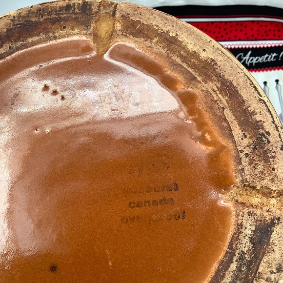 Vintage 5 QUART Bean Pot. SUNBURST CERAMICS Ltd. Alberta Canada. Circa 1960-1975 - Picture 6 of 6